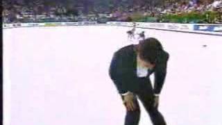 Christopher Bowman 1992 Worlds injury [upl. by Regen]