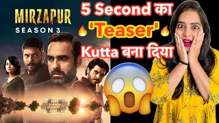 Mirzapur 3 Teaser REVIEW  Deeksha Sharma [upl. by Mowbray]