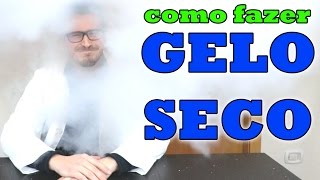 COMO FAZER GELO SECO  DRY ICE [upl. by Gazzo]