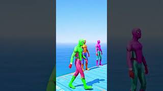 GTA 5 Epic Ragdolls  SpiderMan Minions Jumps  Fails gtavspidermanshorts gtav [upl. by Washburn]