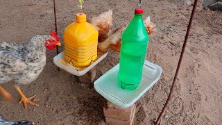 An Easy Way To Make Automatic Chicken Feeders And Drinkers For Your Laying Hens [upl. by Nimrak]