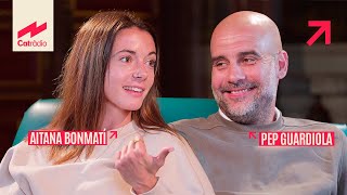 LA TROBADA entre Aitana Bonmatí i Pep Guardiola [upl. by Rento]