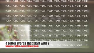 4 letter words that start with Y [upl. by Yllim]