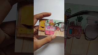 tutorial house book paper doll DIY papercraft shorts [upl. by Rodgiva911]