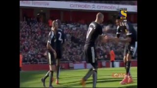 Lénorme frappe de Adlène Guedioura Arsenal v Watford 13 03 2016 HD [upl. by Floro205]