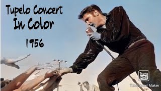 Elvis’s Tupelo Concert in Color 1956 Footage [upl. by Analat329]