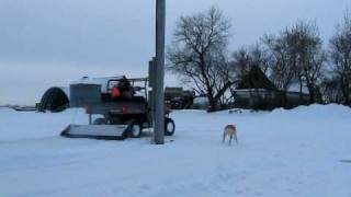 Polaris Ranger Snow plowing [upl. by Combe796]