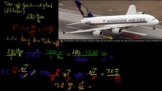 Airbus A380 Takeoff Zeitberechnung [upl. by Yllaw224]