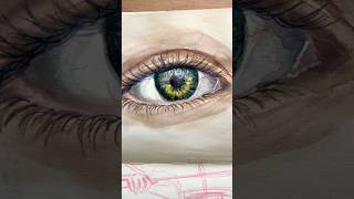 Eye Drawing shorts eye watercolor [upl. by Aiveneg]