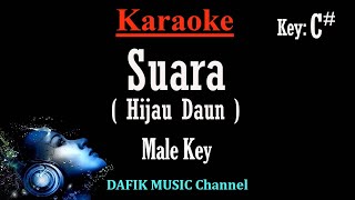 Suara  Ku Berharap Karaoke Hijau Daun Nada Pria Cowok Male key C [upl. by Otiragram]