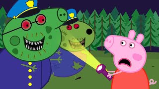 GIANTS ZOMBIES ATTACK PEPPA PIG AND FRIENDS 🧟‍♀️  Peppa Pig Sad Story  Peppa Pig Funny Animation [upl. by Okiram]