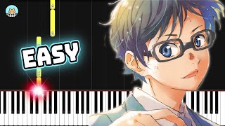 Your Lie in April OST  quotLiebesleidquot  RachmaninoffKreisler  EASY Piano Tutorial amp Sheet Music [upl. by Telfore251]