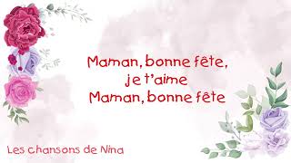 chanson fête des mères I Bonne fête maman ❤️ [upl. by Llemmart209]