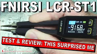 LCRST1 SMD ESR Resistance Capacitance Inductance Continuity Diode Smart Tweezer Test amp Review [upl. by Ultima]