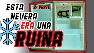 ❄️🧰26 Mantenimiento y reparación nevera TRIVALENTE 🐧2 Como limpiar y quitar MANCHAS  óxido frigo [upl. by Jessie]