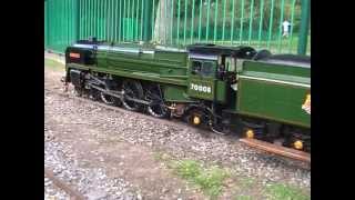 Halton Miniature Railway BRITANNIA CLASS 7 4 6 2 TONY BICKERSTAFFE WAKEFIELD [upl. by Simon]