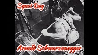 • Arnold Schwarzenegger Squat Day • arnoldschwarzenegger squat musculation [upl. by Schreiber]