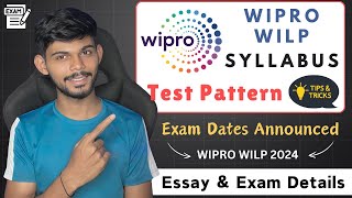 Wipro WILP Syllabus 2024  Exam Updates Test Pattern amp Written English Test [upl. by Aicelaf]