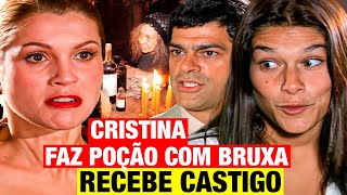 ALMA GÊMEA  CRISTINA FAZ FEITIÇO COM BRUXA DA POÇÃO PRA SE LIVRAR DE SOMBRAS MAS RECEBE CASTIGO [upl. by Anihsit]