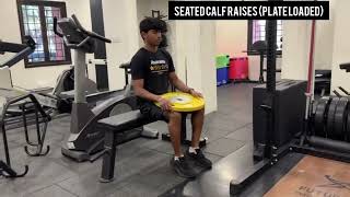 Seated Calf raises Plate loaded [upl. by Robbert]