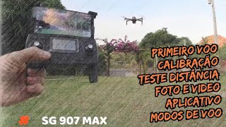 Primeiro Voo Drone SG907 Max  Mini Drone Bom e Barato para Iniciantes [upl. by Jobey]