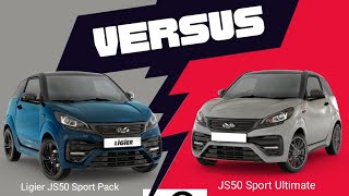 Les 14 différences entre la LIGIER JS50 Sport Pack et la JS50 Sport Ultimate [upl. by Nnylram806]