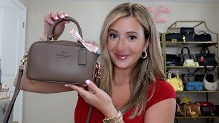 New Coach Satchel Bag Dark Stone Full Review amp What Fits 🌹 [upl. by Royal259]