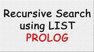 Recursive search in PROLOG [upl. by Lewendal]