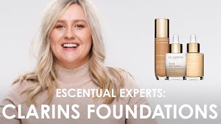 Escentual Experts Guide to Clarins Best Foundation To Match Your Clarins Skincare [upl. by Hawthorn]