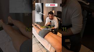 Ajustement thoracique T10T11 avec LACHIROCROS chiropractor asmr massage craquement cracking [upl. by Ikila92]