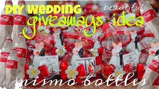 DIY wedding giveaways  out of mismo bottles  mataganasjoan [upl. by Ellingston434]