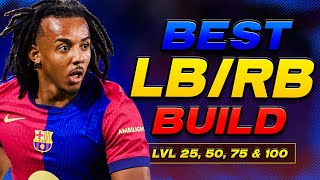 BEST FULLBACK LBRB BUILD FOR LVL 255075 amp 100  EAFC 25 Clubs [upl. by Newel]