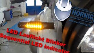 LED LauflichtBlinker  Sequential LED Indicator  für BMW Motorräder by HORNIG [upl. by Niffirg199]