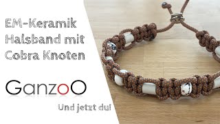 Paracord Halsband Cobra mit EM Keramik [upl. by Molly964]