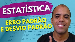 Desvio Padrão e Erro Padrão  Estatística para Concursos [upl. by Siesser]