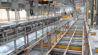 ALUMINIUM EXTRUSION PLANT  AUTOMATIC SKIPS HANDLING [upl. by Suicul]