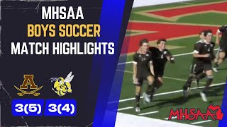 MHSAA Boys Division 1 SemiFinal Highlights Rochester Adams HS vs Saline HS [upl. by Meir800]