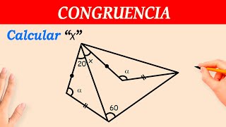 CONGRUENCIA de TRIANGULOS  ejercicios resueltos paso a paso [upl. by Harriot]