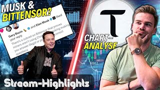 KRYPTO Chartanalyse Bittensor TAO  Elon Musk quotlikedquot Bittensor post  StreamHighlights [upl. by Arikahs282]