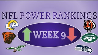 NFL Power Rankings Week 9 nfl [upl. by Rabbaj]