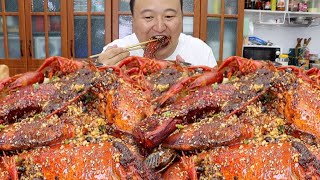 Two Boston Lobsters Cooked As ”Luxury Sichuan Cuisine” Spicy Refreshing And Enjoyable Mukbang [upl. by Llednew]