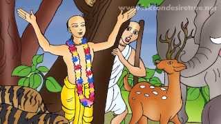 Chaitanya Mahaprabhu Illustrated Story  Jharikhand Animals Maddened by Krishna Prema [upl. by Scoter]