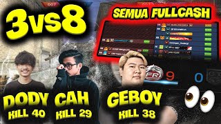 3vs8 TAPI SEMUA FULLCASH KEBANTAI SAMPE 90  Point Blank Zepetto Indonesia [upl. by Johnsten]