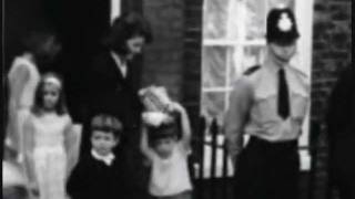 May 14 1965  Jacqueline Kennedy amp Lee Radziwill with children in London [upl. by Petronille]