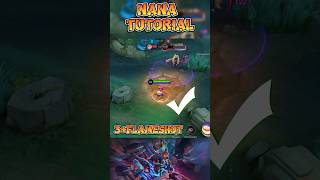 Nana tutorial for beginners 🫂 mobilelegendstoday mobilelegends foryou mlbb nana [upl. by Aerdnaed]