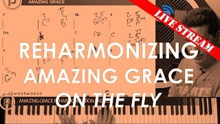 Reharmonization of Amazing Grace on the fly PDF in description [upl. by Hyacinth]