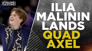 USAs Ilia Malinin makes HISTORY lands quad axel in competition 🤯 Asher reacts  CBC Sports [upl. by Benson874]