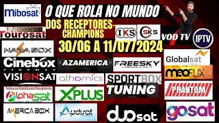 STATUS ATUALIZADO DE TODAS MARCAS DE RECEPTORES IKSSKS IPTV 3006 A 11072024 [upl. by Raphael991]