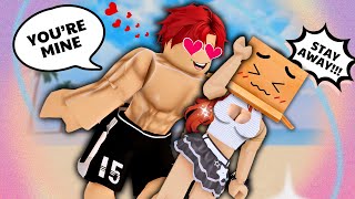 💖 PRETTY GIRL WONT show FACE in SCHOOL  TOP1 HOTBOY IS MINE  Roblox Love Diaries [upl. by Cirone]