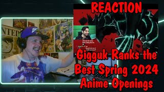 Ranking THE BEST Spring 2024 Anime Openings REACTION [upl. by Rekcut]